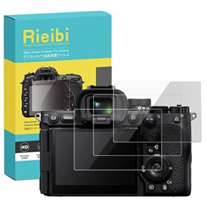 rieibi (3 packs) a7r v screen protector – 0.25mm 9h hardness tempered glass film for sony a7r5/a7r v/a7rv/alpha 7r v/alpha a7 rv/a7 rv digital camera