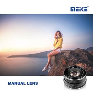 Meike 35mm F1.7 Large Aperture Manual Focus Prime Fixed Lens APS-C Compatible with Sony E-Mount Mirrorless Cameras NEX 3 3N NEX 5R NEX 6 7 A6600 A6400 A5000 A5100 A6000 A6100 A6300 A6500 A3000