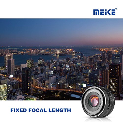 Meike 35mm F1.7 Large Aperture Manual Focus Prime Fixed Lens APS-C Compatible with Sony E-Mount Mirrorless Cameras NEX 3 3N NEX 5R NEX 6 7 A6600 A6400 A5000 A5100 A6000 A6100 A6300 A6500 A3000