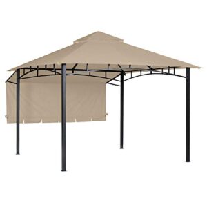 garden winds replacement canopy for the 10 x 10 garden house gazebo – standard 350 – beige