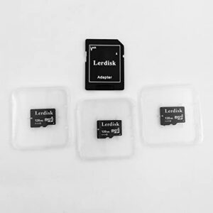 Lerdisk Factory Wholesale 3-Pack Micro SD Card 128MB Class 4 in Bulk Small Capacity 3-Year Warranty Produced by 3C Group Authorized Licencee Special for Small Files Storage or Company Use (NOT GB)