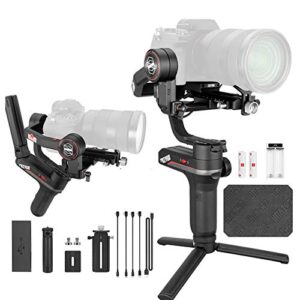 zhi yun weebill s gimbal stabilizer for mirrorless and dslr camera,for canon 5div 5diii eos r sony a7m3 a7r3 a7 iii a9 panasonic s1 gh5s nikon z6, 3-axis handheld camera gimbal