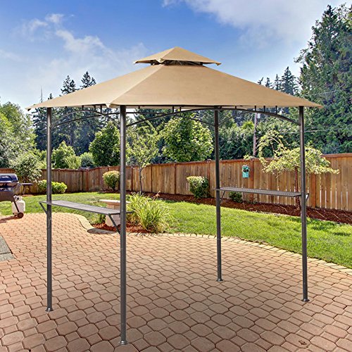 Garden Winds Replacement Canopy Top Cover for The Grill Gazebo L-GG019PST - 350