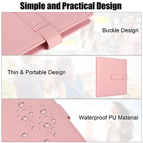 256 Pockets Photo Album for Fujifilm Instax Mini 11 12 9 7+ 40 Evo Liplay 90 8 Instant Camera/Mini Link SP-1 Printer, Photo Album for Polaroid Zink 2x3" Photo/Mint Zip Instant Camera Printer (Pink)