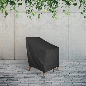 KHOMO GEAR GER-1139 Outdoor patior Furniture Chair Cover, Standard, Black