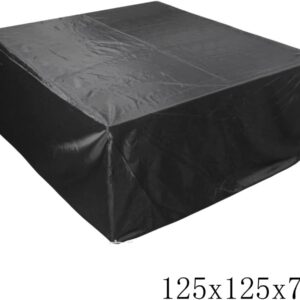 AMSAMOTION Garden Furniture Covers, Garden Table Cover Protective Cover Garden Outdoor Furniture Set Cover Oxford Waterproof, Windproof, Anti-UV 49"x49"x29