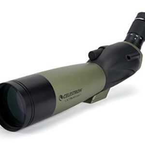 Celestron – Ultima 80 Angled Spotting Scope – 20-60x Zoom Eyepiece – Multi-coated Optics for Bird Watching, Wildlife, Scenery and Hunting – Waterproof and Fogproof – Includes Soft Carrying Case