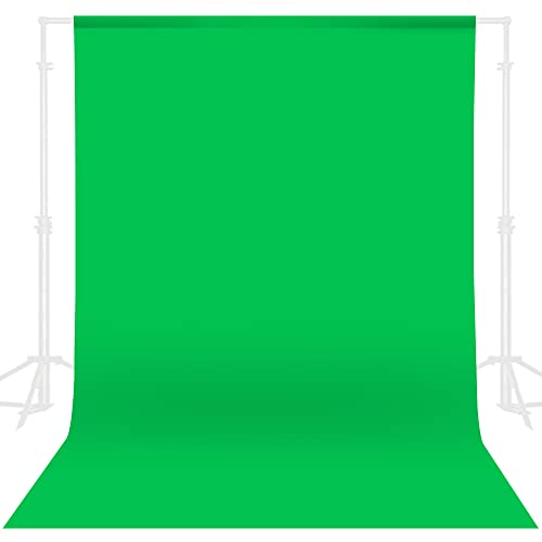 GFCC Green Screen Backdrop - 8FTX10FT Polyester Photo Backdrop for Photoshoot Greenscreen Background for Photography Video Recording Photo Background