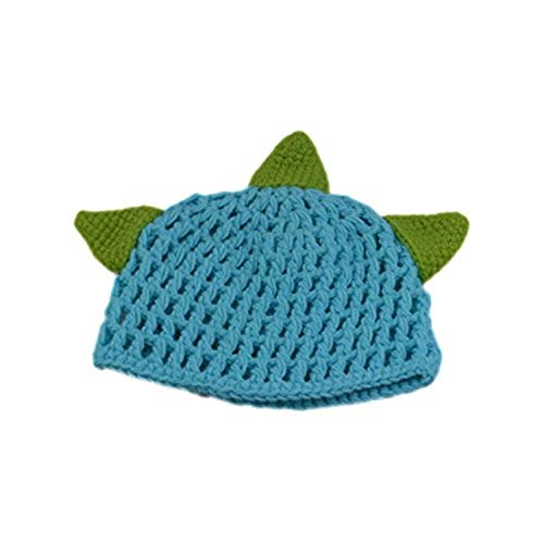 LERORO Newborn Crochet Knitted Outfit Dinosaur Hat/Pants Photography Props Costume Set (0-12 Months)