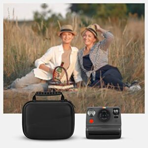 Yinke Case for Polaroid Originals Now+/ Onestep 2 VF/ Now I-Type/OneStep+ Instant Camera, Hard Protective Cover Travel Carrying Storage Bag (Black)