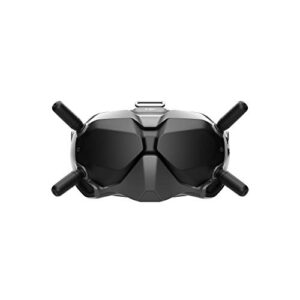 dji fpv goggles v2 for drone racing immersive experience, supports up to 110 minutes of flight black (renewed)