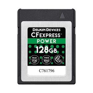 delkin devices 128gb power cfexpress type b memory card (dcfx1-128)