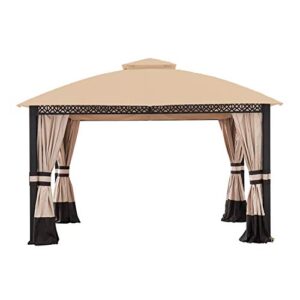 garden winds replacement canopy top cover compatible with the fabric top gazebo a101014701 – riplock 350