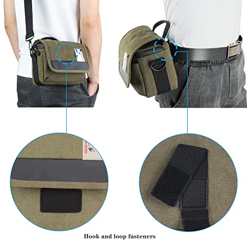 Besnfoto Camera Bag Small Mirrorless Camera Shoulder Bag Purse Waterproof Canvas Cute Compact Camera Messenger Bag Case for Women and Men