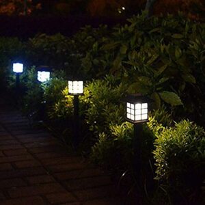 2Pcs Waterproof Solar Lights LED Light, Garden Lighting Landscaping Light,Creative Outdoor Solar Landscape Lamp for Yard Balcony,Security Path Lights for Patio Driveway Warm Light*