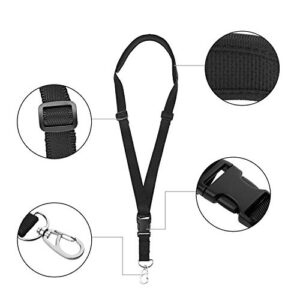Txesign Adjustable and Detachable Remote Controller Lanyard Padded Neck Strap for DJI Drone Phantom 3 4 Pro Inspire 1 (Black)