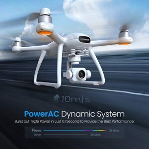 Potensic Dreamer Pro 4K Drones with Camera for Adults, 3-Axis Gimbal GPS Quadcopter with 2KM FPV Transmission Range, 28mins Flight, Brushless Motor, Auto-Return, Portable Carry case and 32G SD Card