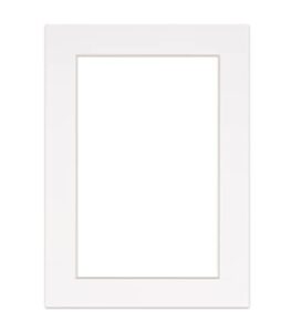 11×14 mat for 12×16 frame – precut mat board acid-free white 11×14 photo matte made to fit a 12×16 picture frame, premium matboard for family photos, show kits, art, picture framing, pack of 1 mat