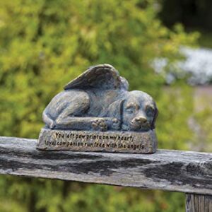 Roman Garden - Dog with Wings Garden Statue, 6H, Garden Collection, Resin and Stone, Decorative, Memorial Gift, Garden Gift, Home Outdoor Decor, Durable, Long Lasting