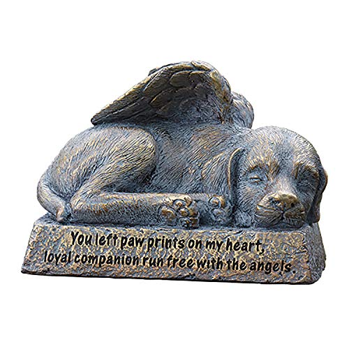 Roman Garden - Dog with Wings Garden Statue, 6H, Garden Collection, Resin and Stone, Decorative, Memorial Gift, Garden Gift, Home Outdoor Decor, Durable, Long Lasting