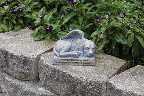 Roman Garden - Dog with Wings Garden Statue, 6H, Garden Collection, Resin and Stone, Decorative, Memorial Gift, Garden Gift, Home Outdoor Decor, Durable, Long Lasting