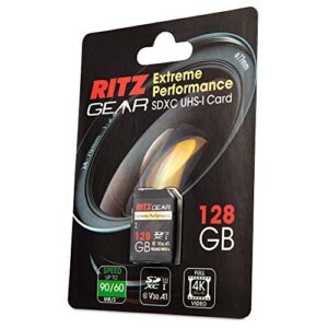 Extreme Performance High Speed UHS-I SDXC 128GB SD Card 90/60 MB/S U3 A1 Class-10 V30 Memory Card for SD Devices That can Capture Full HD, 3D, and 4K Video as Well as raw Photography