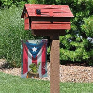 Home Decorative Garden Flag, Farmhouse Outdoor Small Flag Puerto Rico Frog Flag