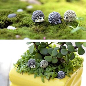 Fashionclubs Miniature Garden Ornaments, 24pcs Miniature Ornaments Kit Set Fairy Garden Figurines Accessories for DIY Dollhouse Plant Pot Decoration,with 1pcs Tweezer