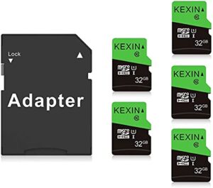 kexin micro sd card 32gb 5 pack micro sd card class 10 ultra microsdxc uhs-i memory card 32gb high speed card, c10, u1, 32 gb