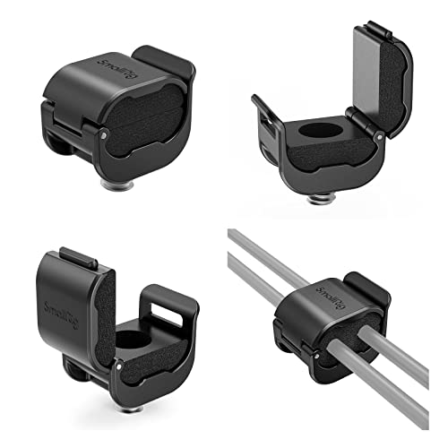 SmallRig Camera Cable Clamp (4 pcs) for HDMI / SDI / Microphone Cable, DSLR Camera Cable Lock Mount Support 2-7mm Cable - 3685