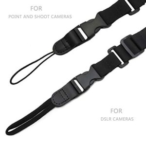 CHMETE Camera Neck Straps with Quick Release Black for DSLR Camera or Binoculars Strap