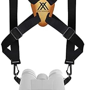 Trummul Binocular Harness Strap Best Chest Harness Strap for Hunters Photographers and Golfers (Black)