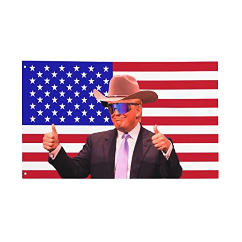 Cowboy America 2024 Flag 3x5 FT Home Outdoor Garden Yard Decoration Banner with 2 Brass Grommets