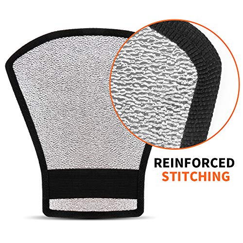 2 Pack Flash Diffuser Reflector - 2-Sided White/Silver Bend Bounce Flash Reflector Kit with Elastic Strap for Canon, Nikon, Sony, Fuji and All Speedlight Flashes