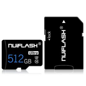 tf card 512gb micro sd card 512gb memory card 512gb high speed with a sd card adapter for android smart-phones,tablets,camera,drone,dash cam