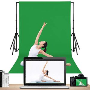 WENMER Backdrops, Green Screen Photo Backdrops for Photoshoot, Chromakey Green Photography Backdrops, Background for Photography, 4 x 5 FT