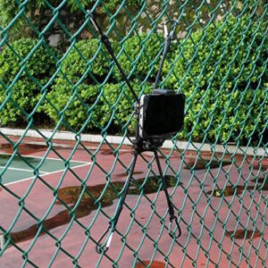 Meinuoke - Cell Phone Fence Mount - Camera Backstop Chain Link Mount for Gopro Action Camera Small Digital Camera and Smartphones - Your Baseball - Softball - Tennis Games Buddy