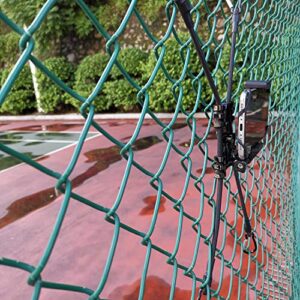 Meinuoke - Cell Phone Fence Mount - Camera Backstop Chain Link Mount for Gopro Action Camera Small Digital Camera and Smartphones - Your Baseball - Softball - Tennis Games Buddy