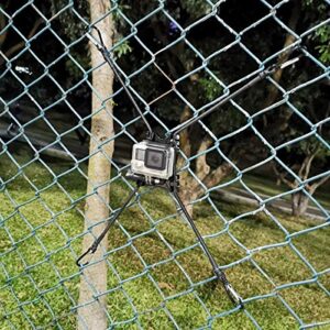 Meinuoke - Cell Phone Fence Mount - Camera Backstop Chain Link Mount for Gopro Action Camera Small Digital Camera and Smartphones - Your Baseball - Softball - Tennis Games Buddy