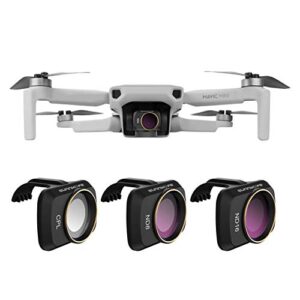 lens nd filters set cpl nd8 nd16 multi coated filters combo camera lens compatible with dji mavic mini/mini 2/mini se/mini 2 se drone(3 pcs)