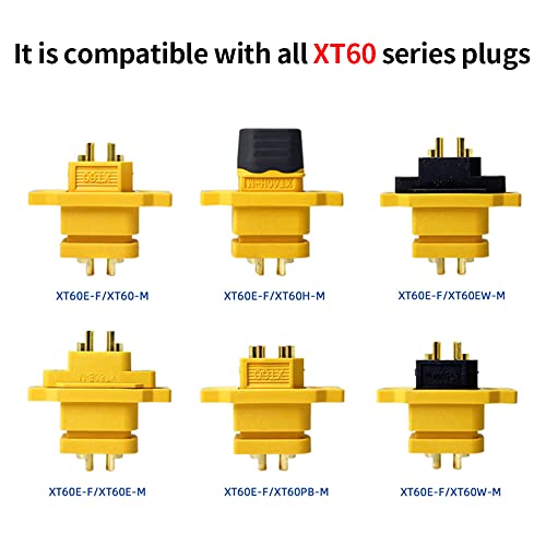 Amass 10 PCS XT60E-F Mountable XT60E Female Plug Connector for RC Drone Aircraft FPV Racing Drone