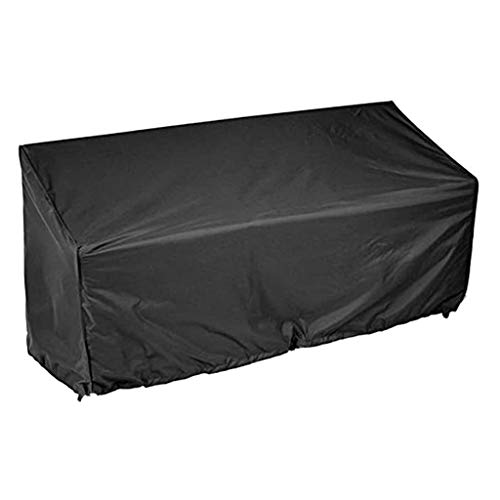 beerty Outside Furniture Covers - Garden Furniture Bench Cover 2/3/4 Seater Waterproof Anti-UV Heavy Duty Bench Protective Cover with Drawstring Cord and Storage Bag