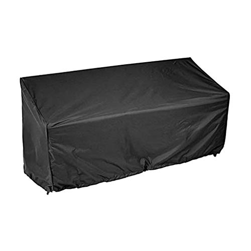 beerty Outside Furniture Covers - Garden Furniture Bench Cover 2/3/4 Seater Waterproof Anti-UV Heavy Duty Bench Protective Cover with Drawstring Cord and Storage Bag