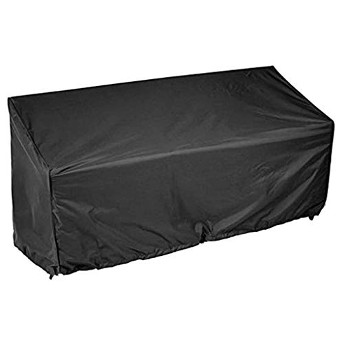 beerty Outside Furniture Covers - Garden Furniture Bench Cover 2/3/4 Seater Waterproof Anti-UV Heavy Duty Bench Protective Cover with Drawstring Cord and Storage Bag