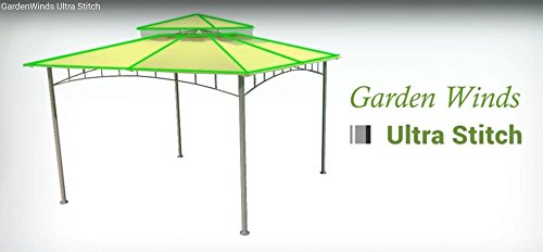 Garden Winds Replacement Canopy for The Hampton Bay Solar Hexagon Gazebo - Standard 350 - Beige