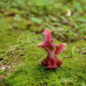 Top Collection 4530 Mini Red Dragon Roaring Figurines