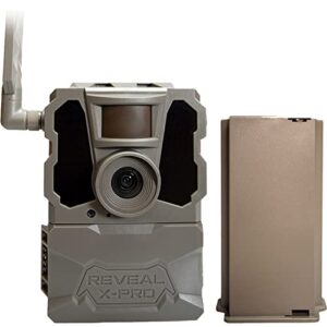 tactacam reveal x pro cellular trail camera, verizon and at&t, no glow, integrated gps tracking, built in lcd screen, hd photo and hd video (x-pro) reveal lipo lithium battery pack