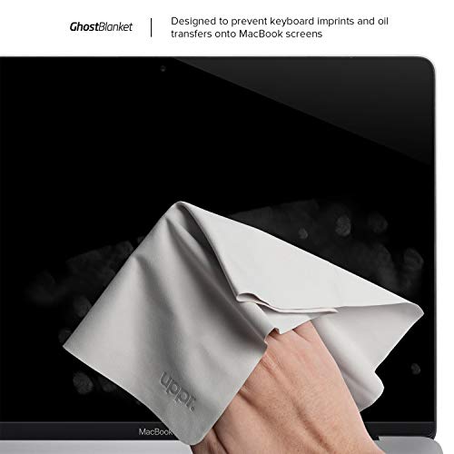 UPPERCASE GhostBlanket Screen Keyboard Imprint Protection Microfiber Liner and Cleaning Cloth 15" Compatible with MacBook Pro 15" and 16"