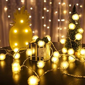 ACPOP String Lights,50 LED Outdoor Patio Lights，Christmas Hanging Light for Garden, Wedding Party,Camping,Yard,Bedroom,Home Decor(Warm White)