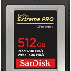 SanDisk 512GB Extreme PRO CFexpress Card Type B - SDCFE-512G-GN4NN